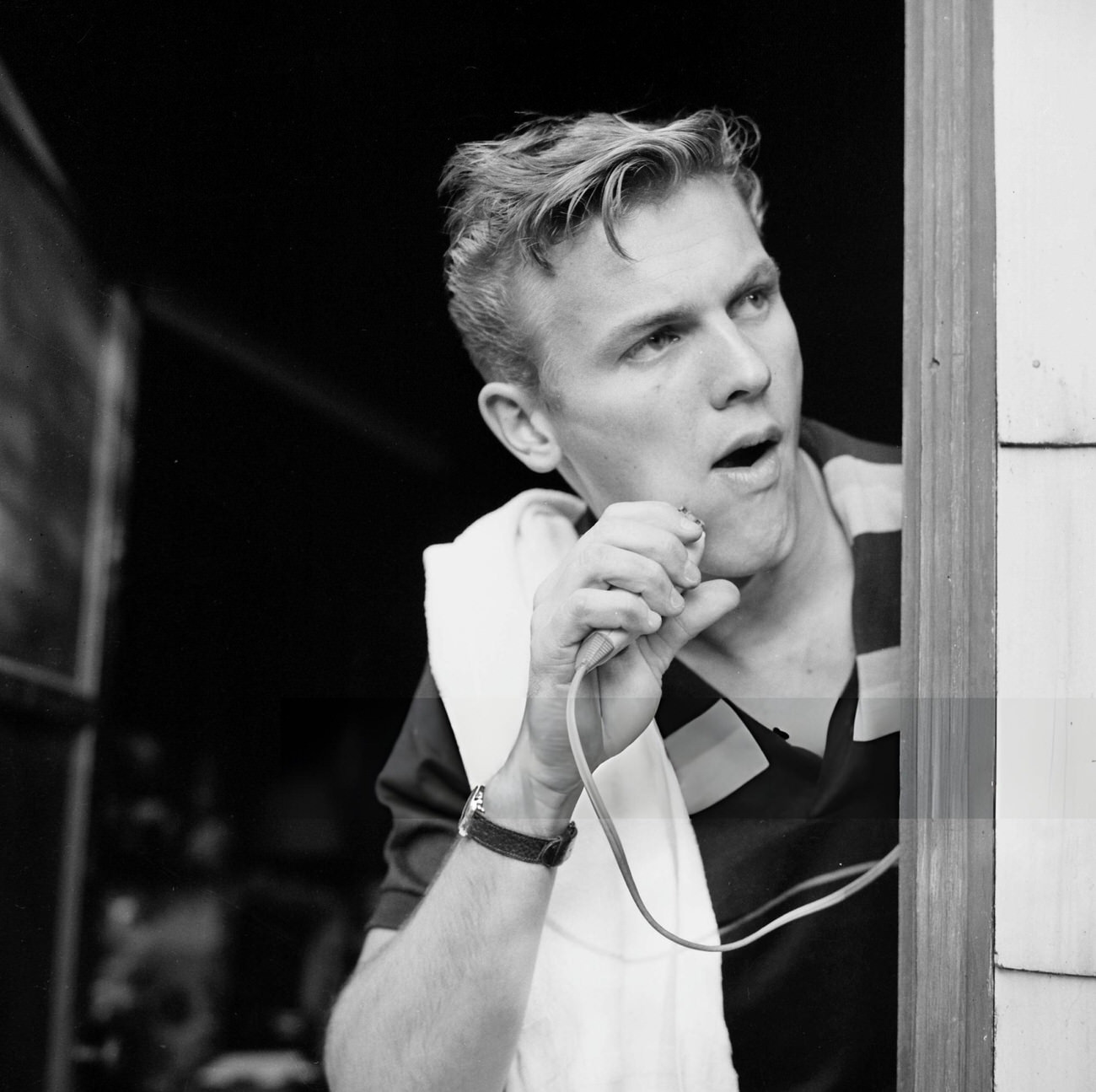 Tab Hunter At Home In Los Angeles, 1955.