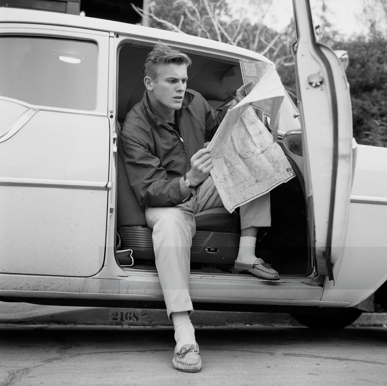 Tab Hunter At Home In Los Angeles, 1955.
