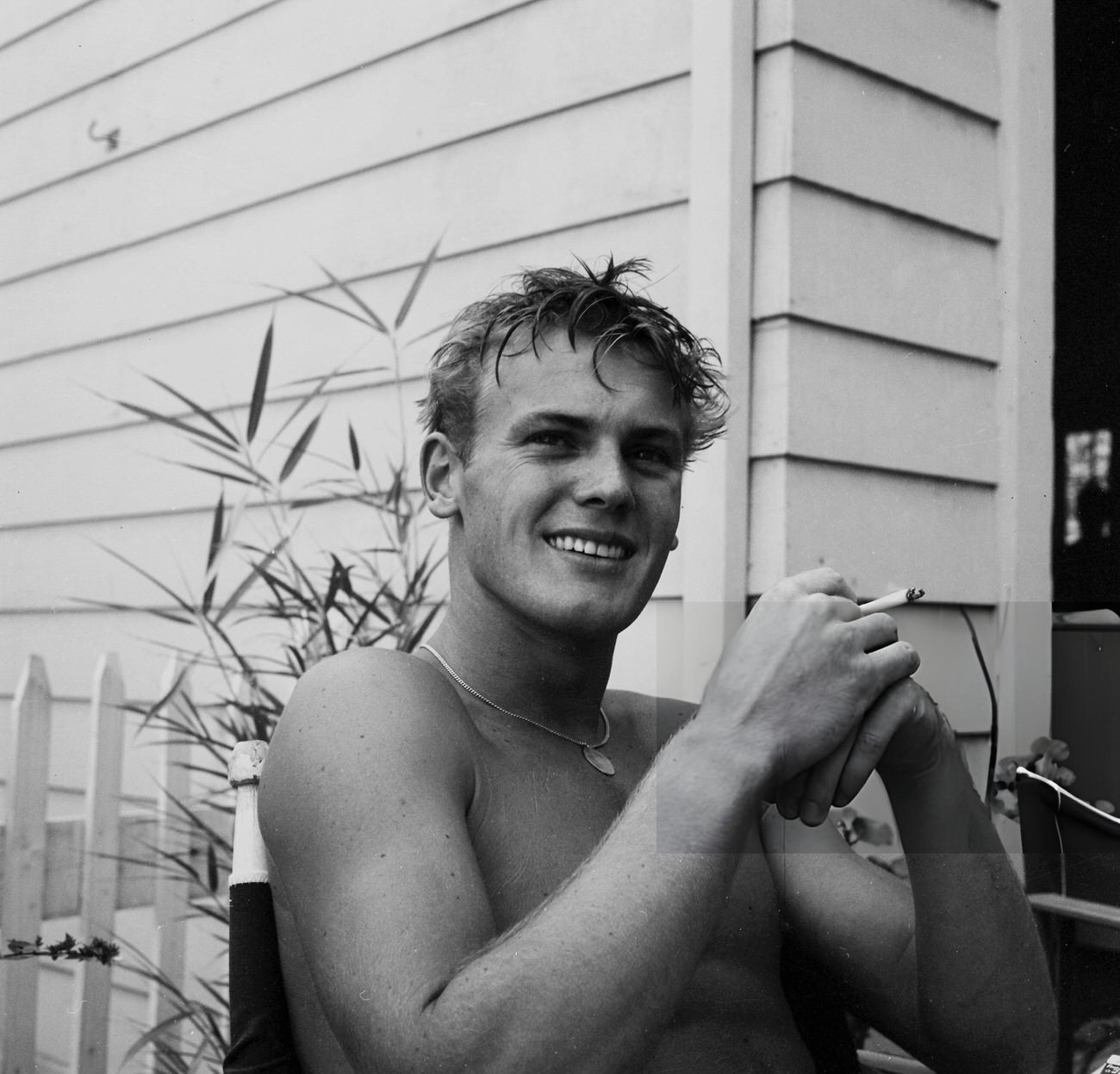 Tab Hunter At Home In Los Angeles, 1955.