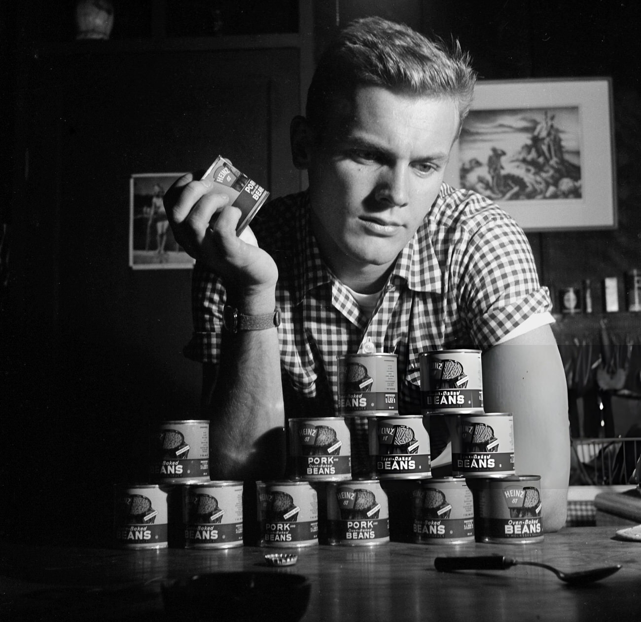 Tab Hunter At Home In Los Angeles, 1955.