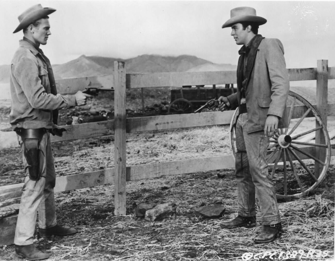 Van Heflin, Tab Hunter, And James Darren In &Amp;Quot;Gunman'S Walk&Amp;Quot;, 1958.