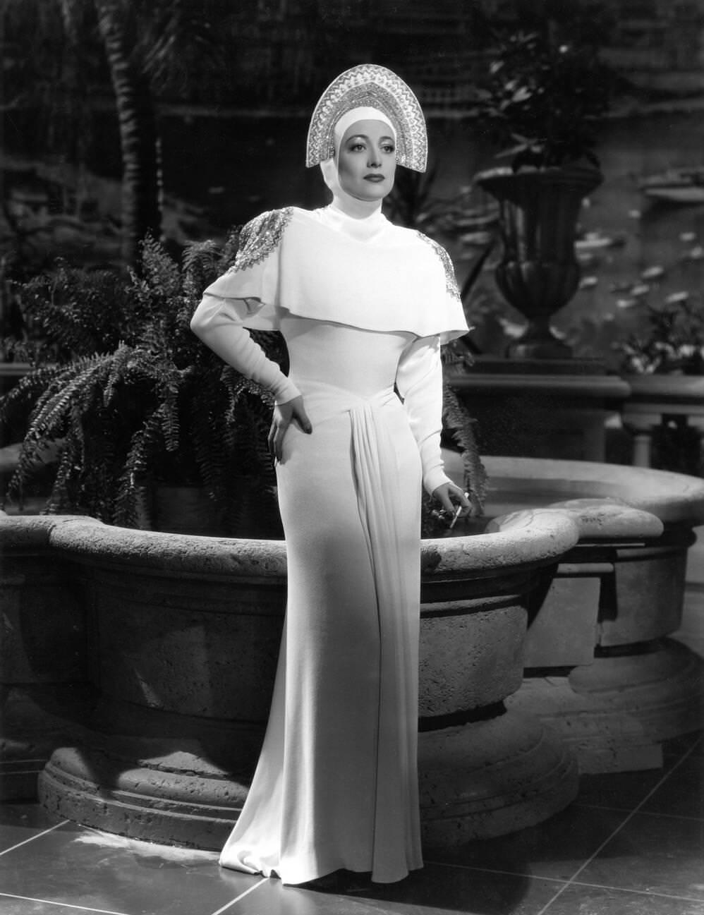 Joan Crawford In A Gown By Gilbert Adrian In 'The Ice Follies Of 1939', Directed By Reinhold Schunzel, 1939