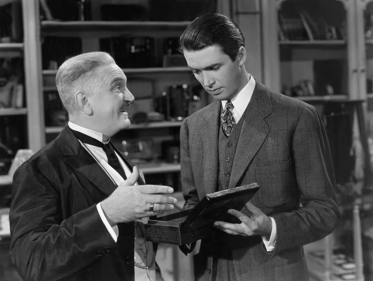 Frank Morgan And James Stewart In 'The Shop Around The Corner', 1940.