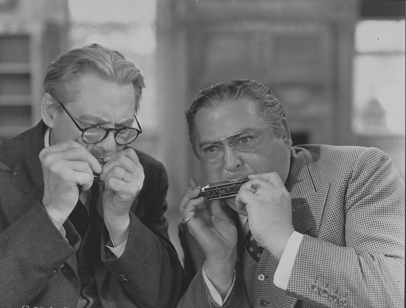 Lionel Barrymore And Edward Arnold In &Amp;Quot;You Can'T Take It With You&Amp;Quot;, 1938.