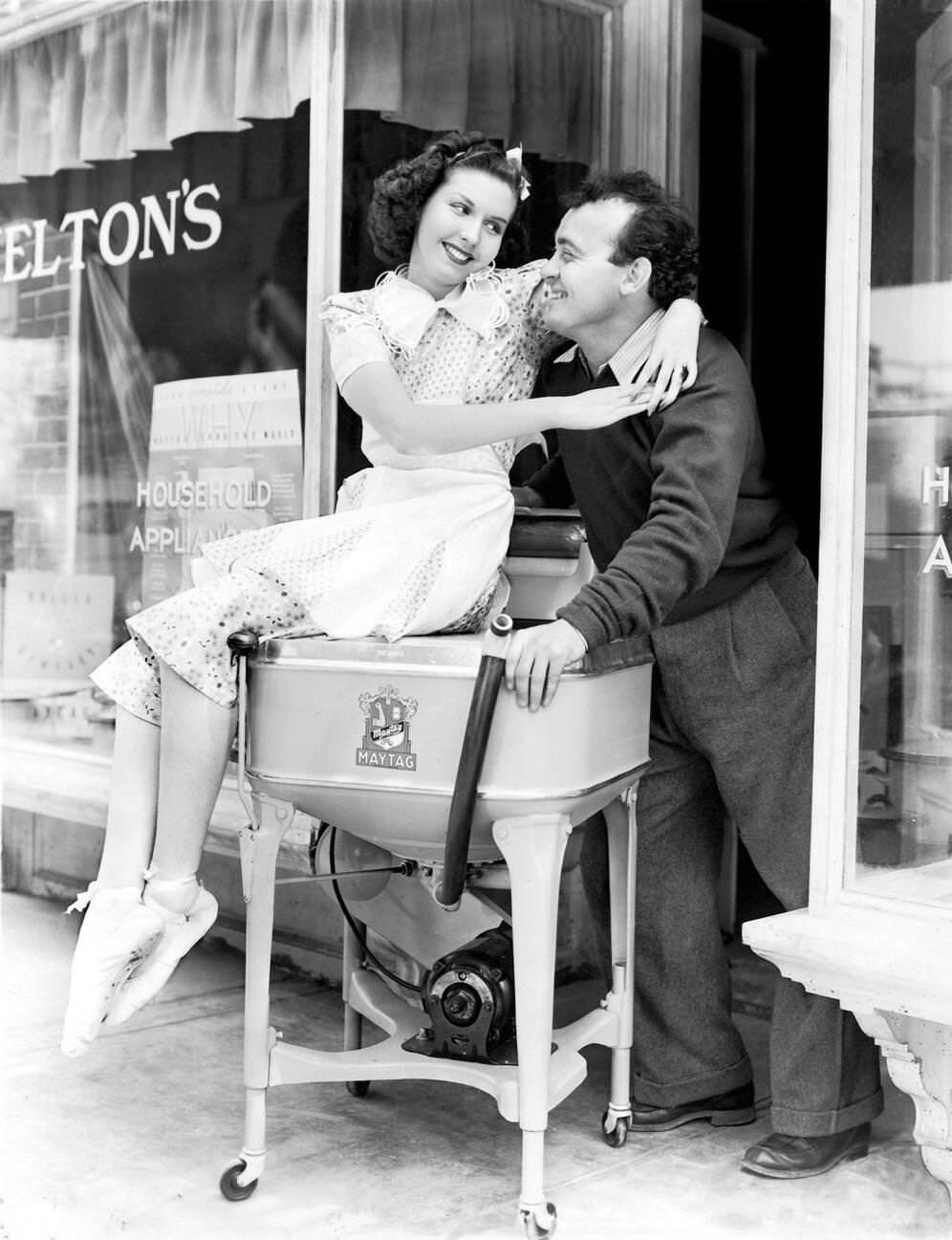 Dub Taylor And Ann Miller In &Amp;Quot;You Can'T Take It With You&Amp;Quot;, 1938.