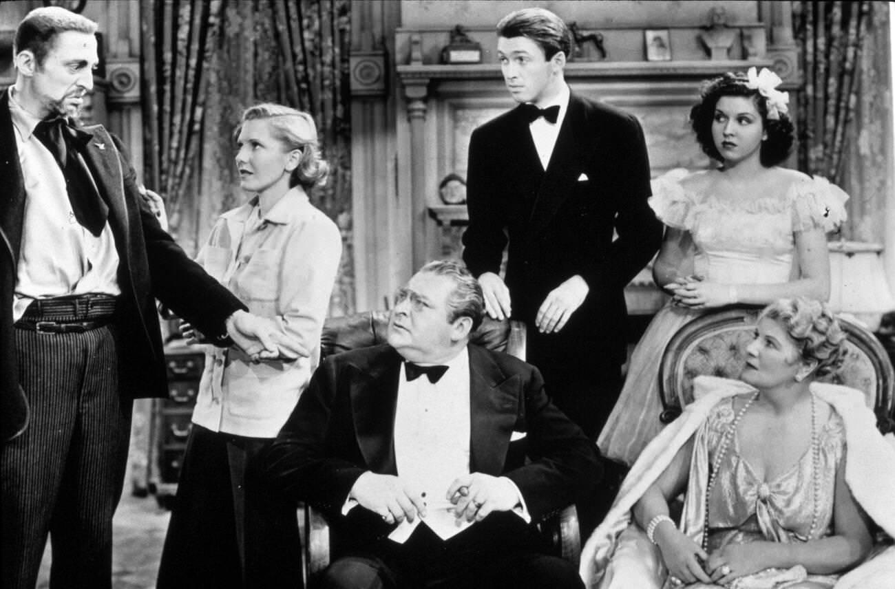 Edward Arnold, Jean Arthur, Mischa Auer, In &Amp;Quot;You Can'T Take It With You&Amp;Quot;, 1938.