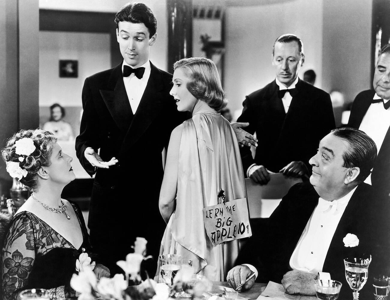 James Stewart, Jean Arthur, And Edward Arnold In &Amp;Quot;You Can'T Take It With You&Amp;Quot;, 1938.