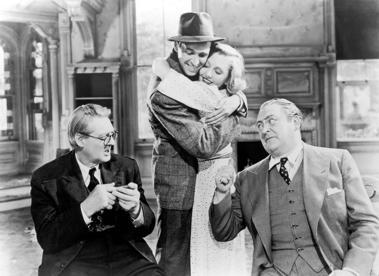 James Stewart, Jean Arthur, And Lionel Barrymore In &Amp;Quot;You Can'T Take It With You&Amp;Quot;, 1938.