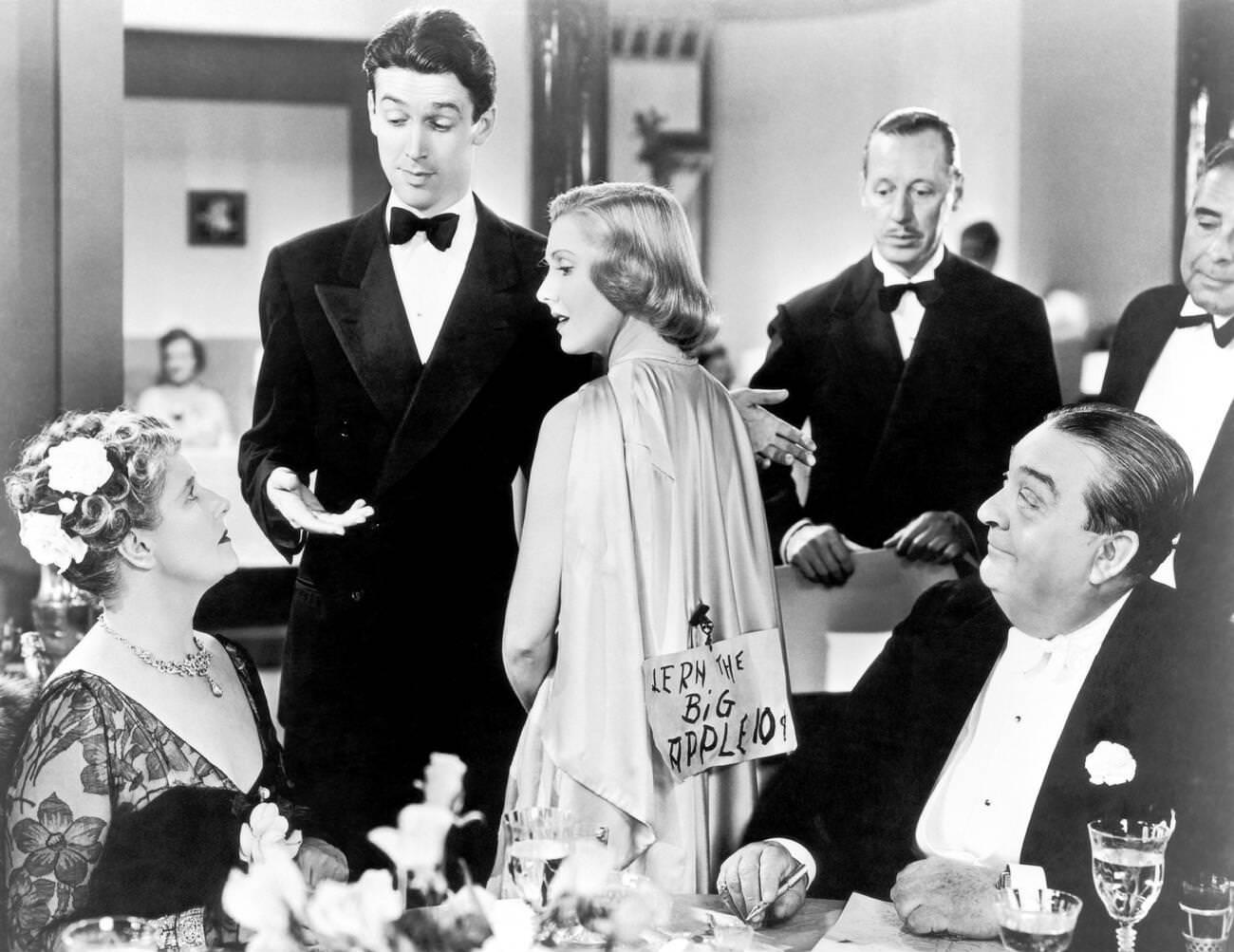 Jean Arthur And Lionel Barrymore In &Amp;Quot;You Can'T Take It With You&Amp;Quot;, 1938.