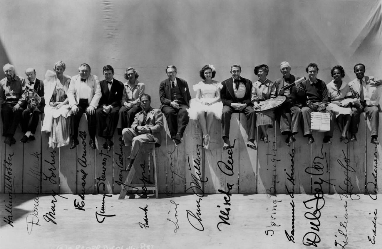 James Stewart, Jean Arthur, Frank Capra, And Lionel Barrymore In &Amp;Quot;You Can'T Take It With You&Amp;Quot;, 1938.