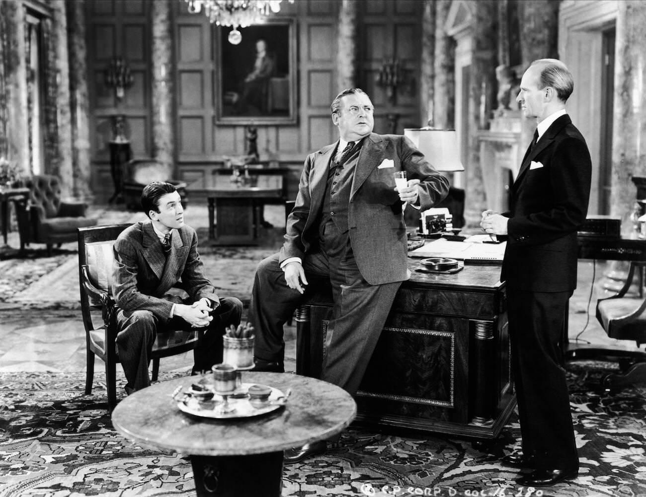 James Stewart And Edward Arnold In &Amp;Quot;You Can'T Take It With You&Amp;Quot;, 1938.