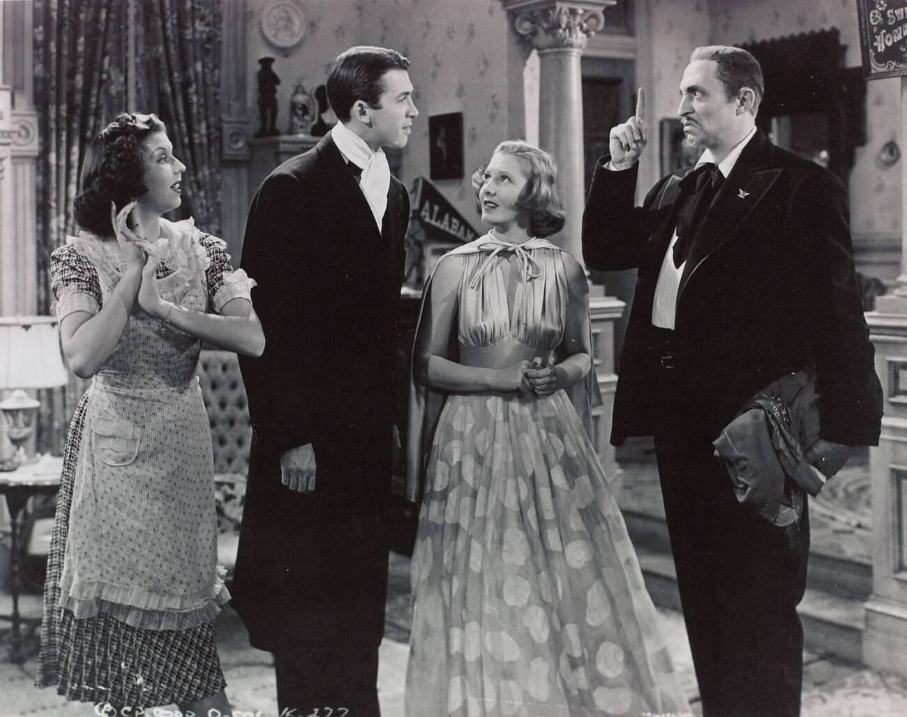 James Stewart And Jean Arthur In &Amp;Quot;You Can'T Take It With You&Amp;Quot;, 1938.