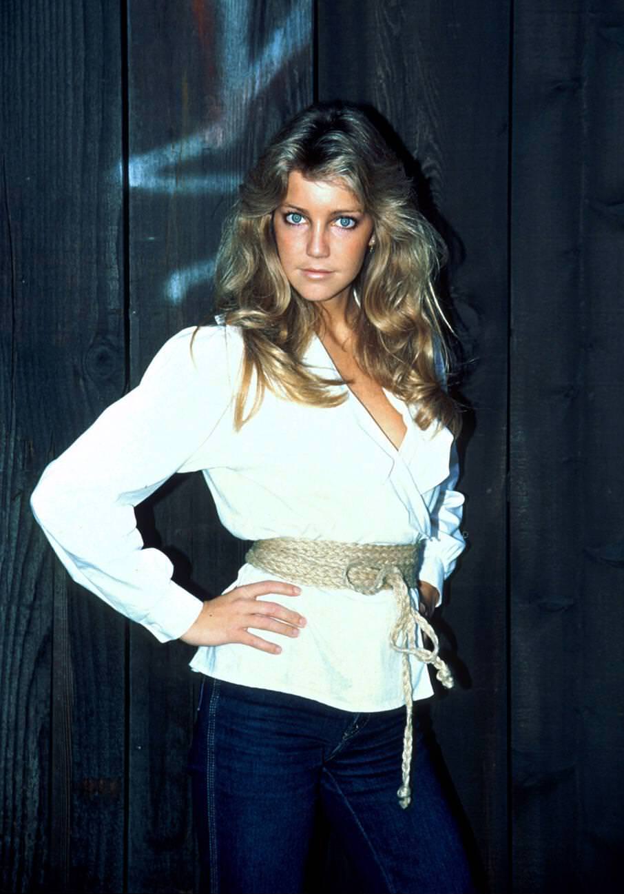 Heather Locklear On The 20Th Century Fox Film Backlot, 1981.