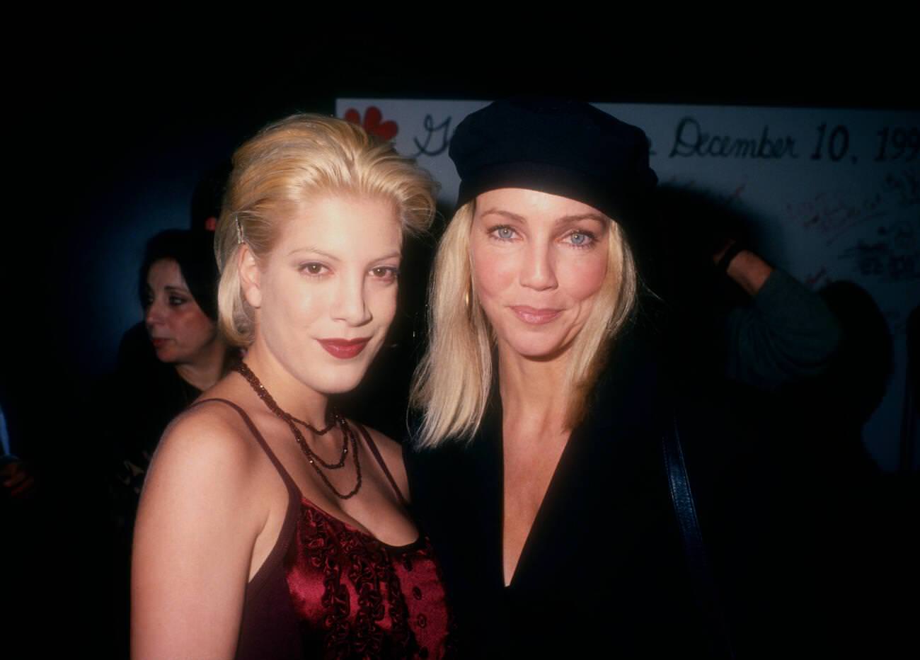 Tori Spelling And Heather Locklear Attend The Grand Opening Party Of Howard Fine Acting Studio, 1994.