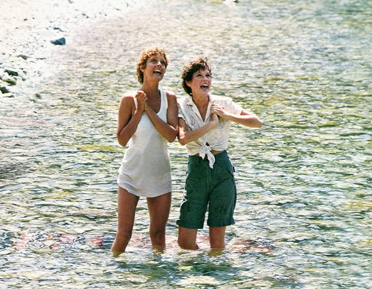 Susan Sarandon And Molly Ringwald In Tempest, 1982.