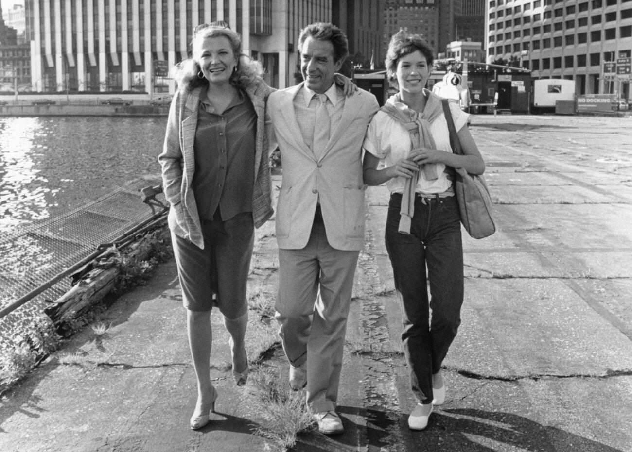 John Cassavetes, Gena Rowlands, And Molly Ringwald In Tempest, 1982.