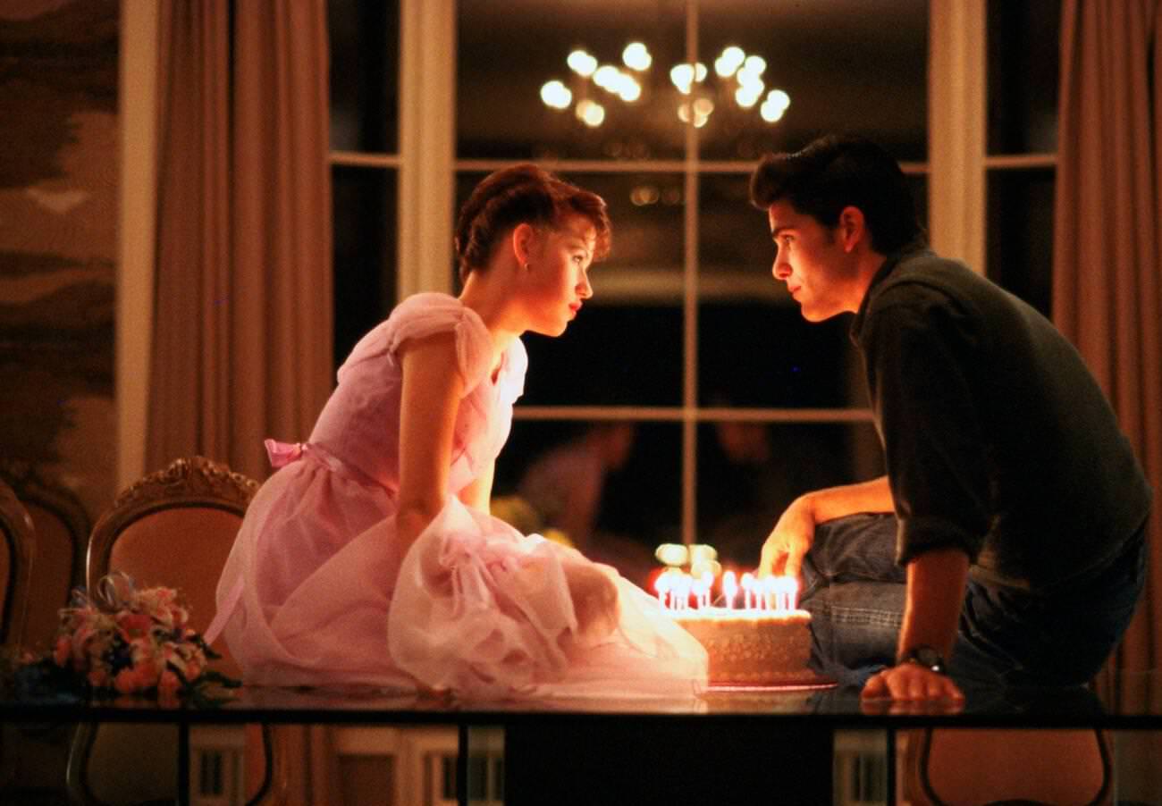 Molly Ringwald And Michael Schoeffling In Sixteen Candles, 1984.