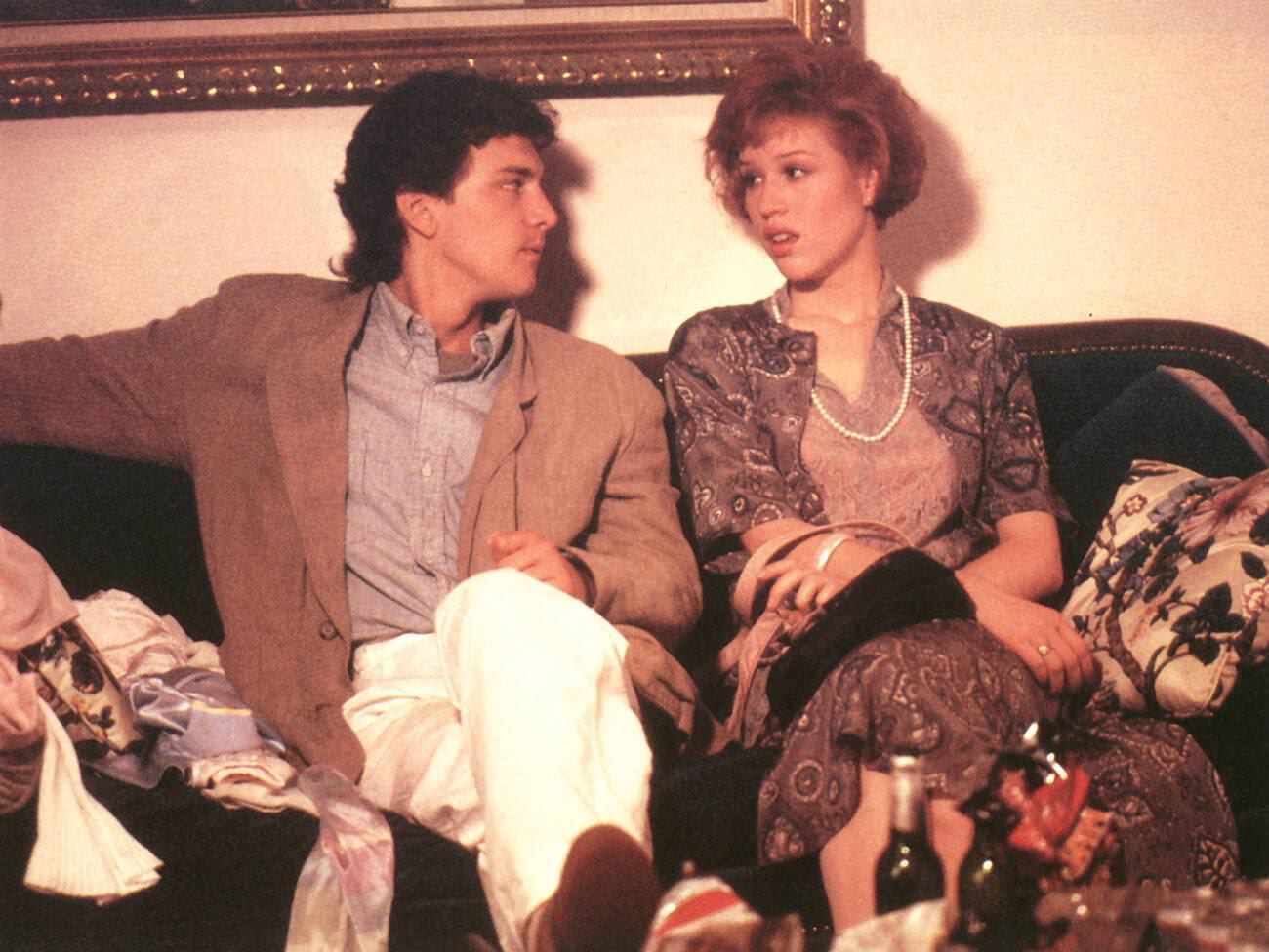 Andrew Mccarthy And Molly Ringwald In Pretty In Pink, 1986.