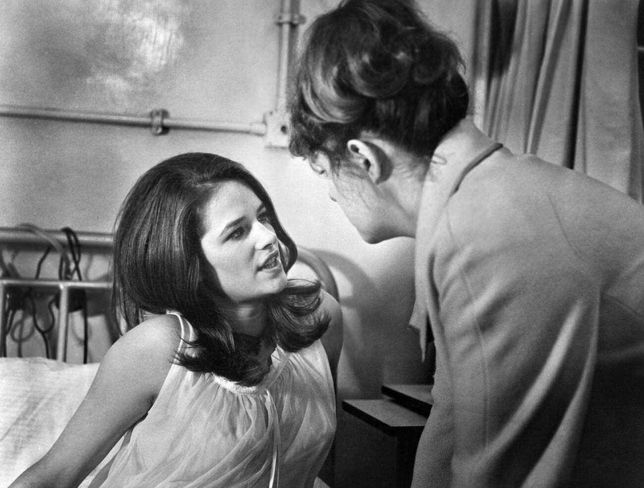 Charlotte Rampling And Lynn Redgrave On The Set Of &Amp;Quot;Georgy Girl&Amp;Quot;, 1966.