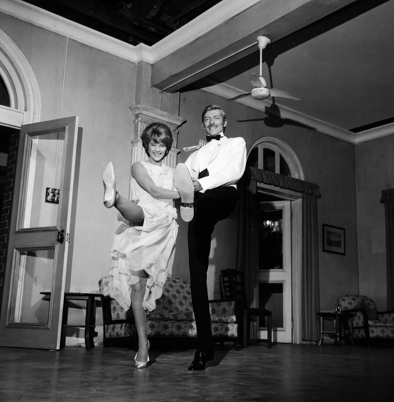 Charlotte Rampling With Her Fiancé Jeremy Lloyd On The Set Of &Amp;Quot;The Long Duel&Amp;Quot;, 1967.