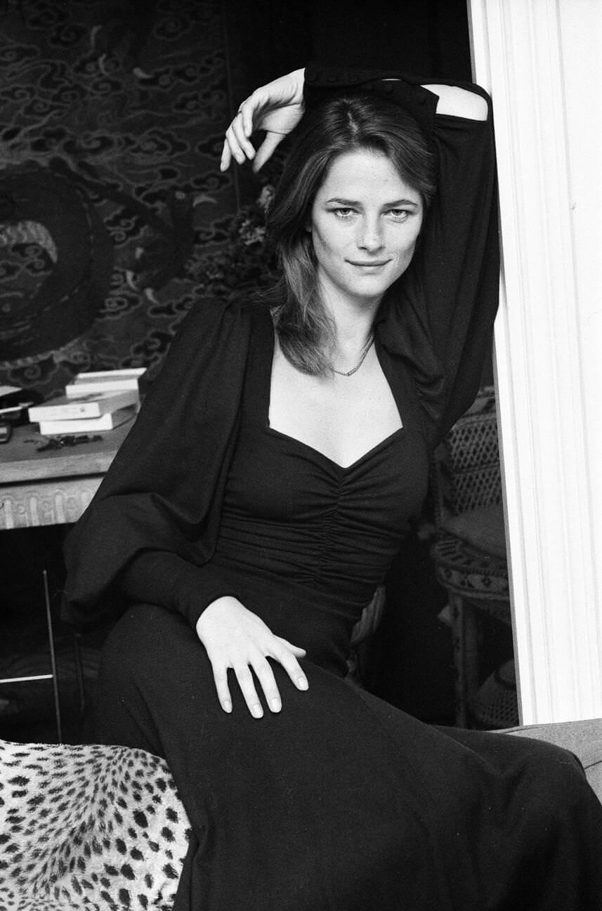 Charlotte Rampling At Her London Home, 1973.
