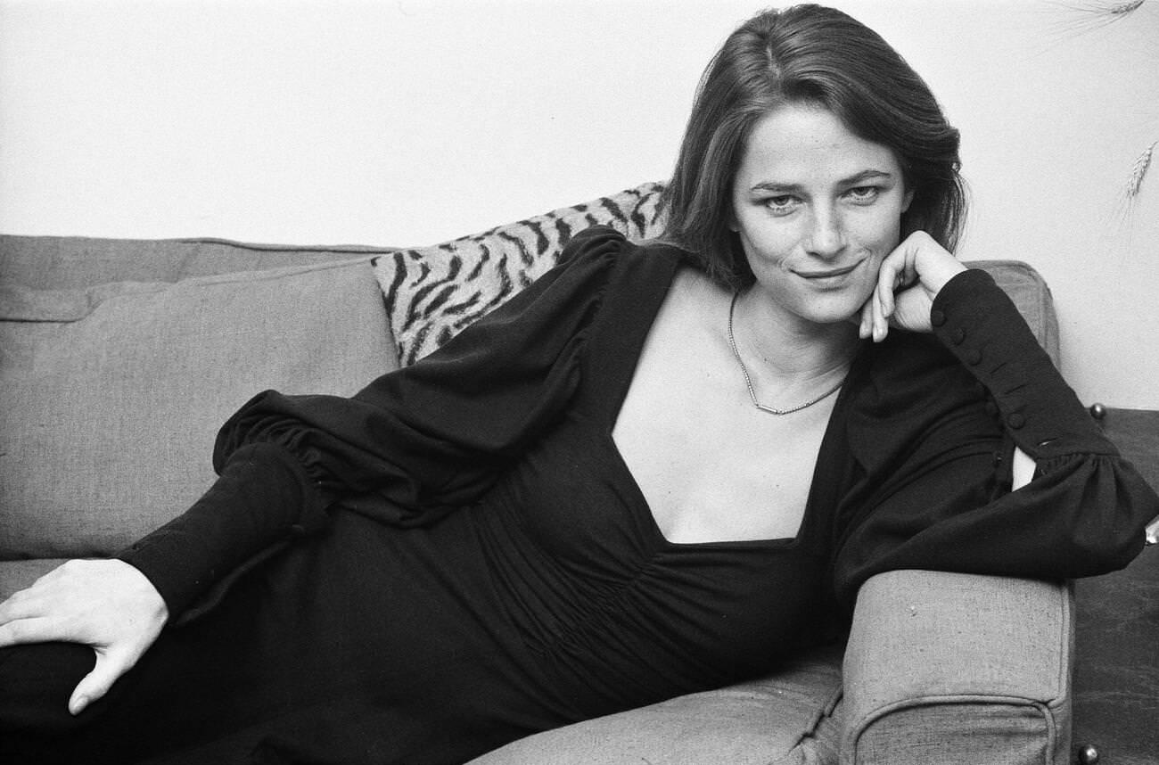 Charlotte Rampling At Her London Home, 1973.