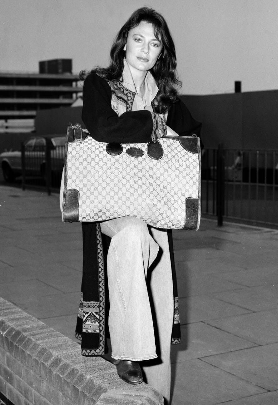 Charlotte Rampling At London Airport, 1976.
