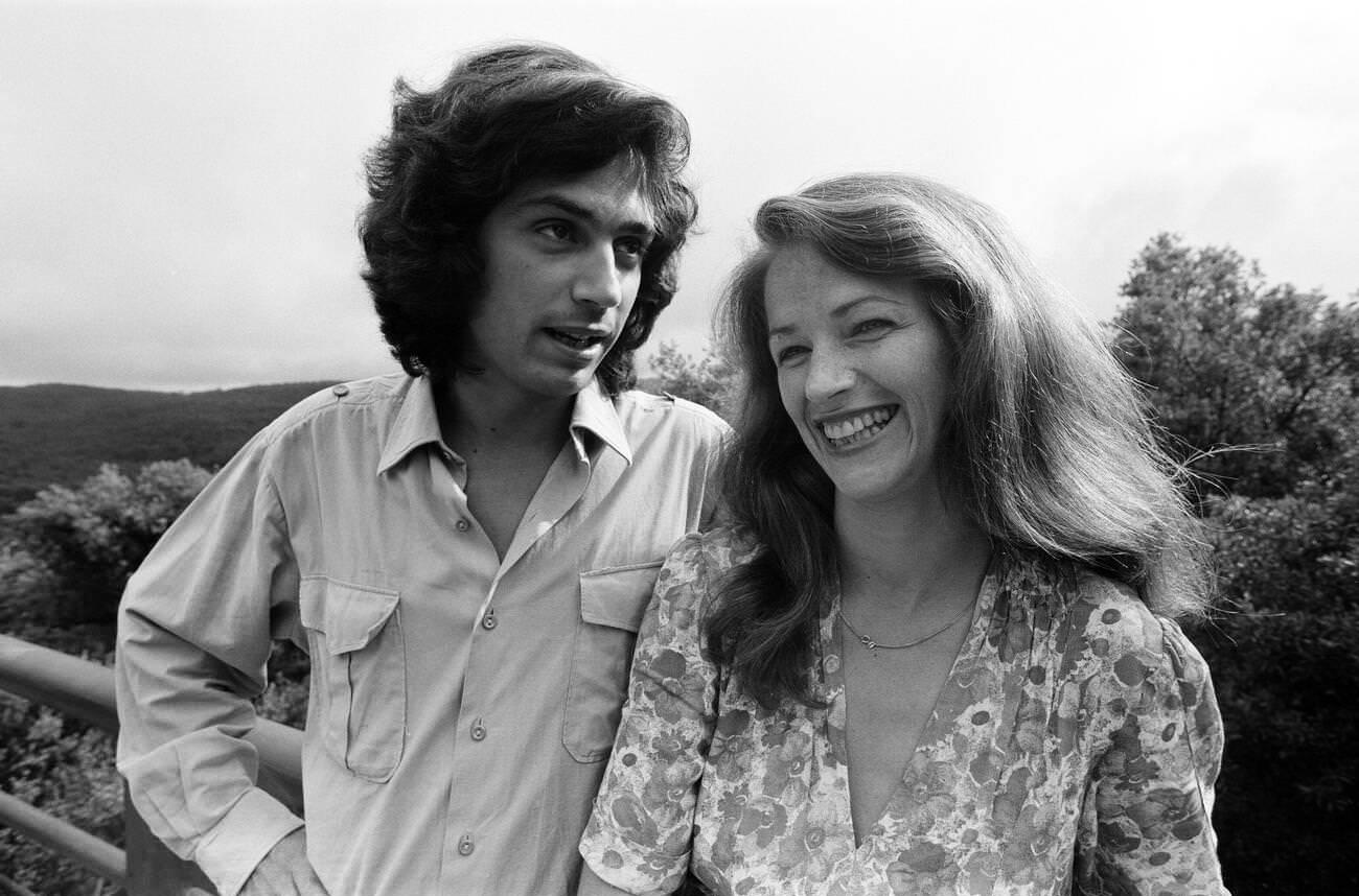 Charlotte Rampling With Her Boyfriend Jean Michel Jarre, 1977.