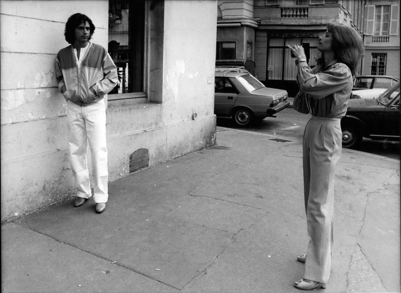 Charlotte Rampling Taking Pictures Of Her Husband, Jean-Michel Jarre, 1979.