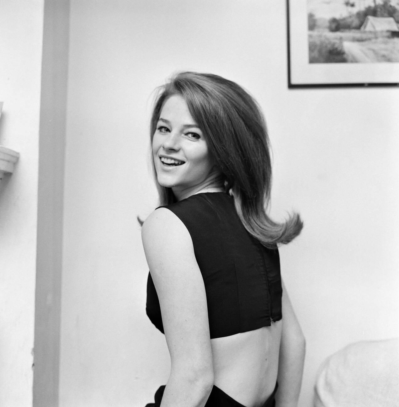 19-Year-Old Charlotte Rampling Pictured At Her Chelsea Flat, 1965.