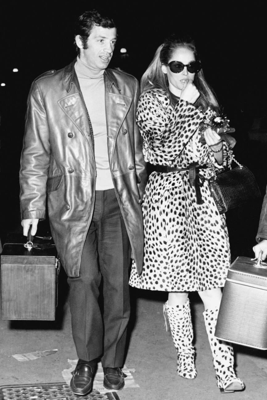 Jean-Paul Belmondo With Ursula Andress, 1960S.