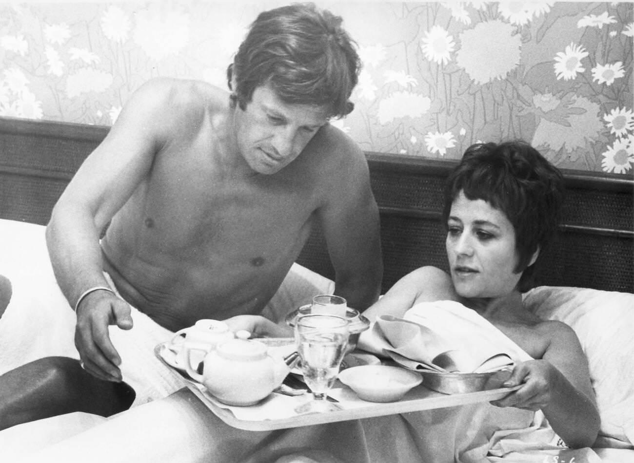 Jean-Paul Belmondo In 'Un Homme Qui Me Plait', 1960S.