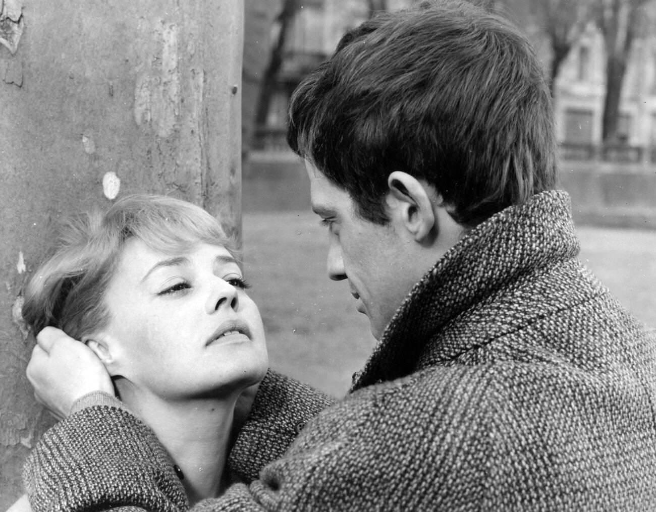 Jeanne Moreau And Jean-Paul Belmondo In 'Moderato Cantabile', 1960.
