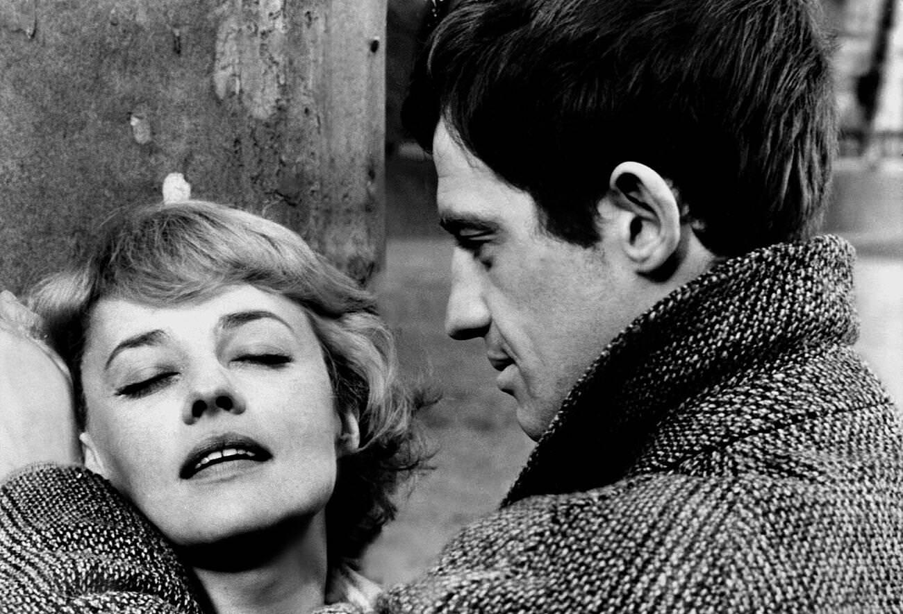 Jeanne Moreau And Jean-Paul Belmondo In 'Seven Days... Seven Nights', 1960.