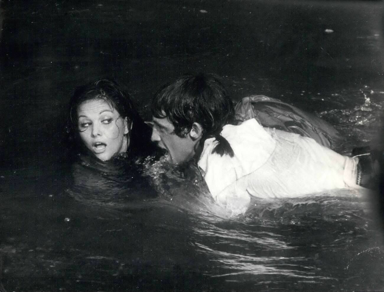 Jean-Paul Belmondo And Claudia Cardinale In 'Cartouche', 1961.