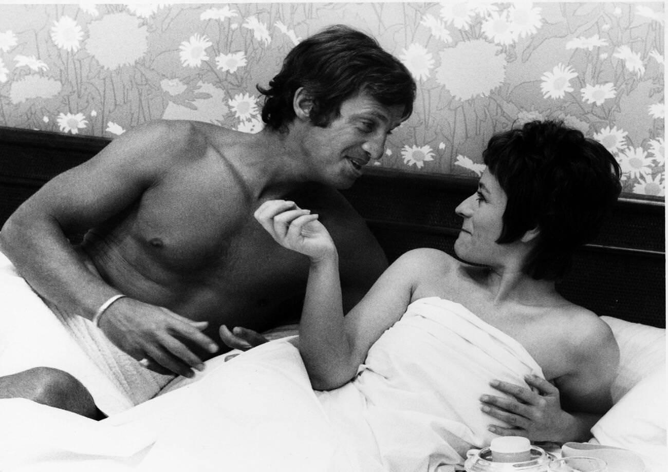 Jean-Paul Belmondo In 'Une Homme Qui Me Plait', 1960S.