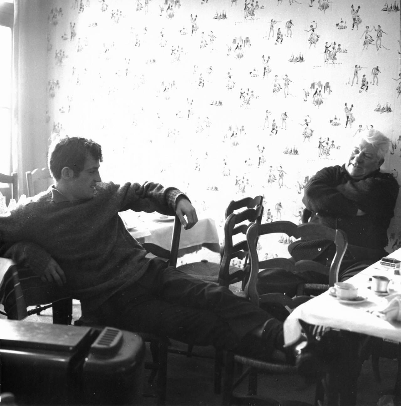 Jean-Paul Belmondo In 'Un Singe En Hiver', Directed By Henri Verneuil, 1962.