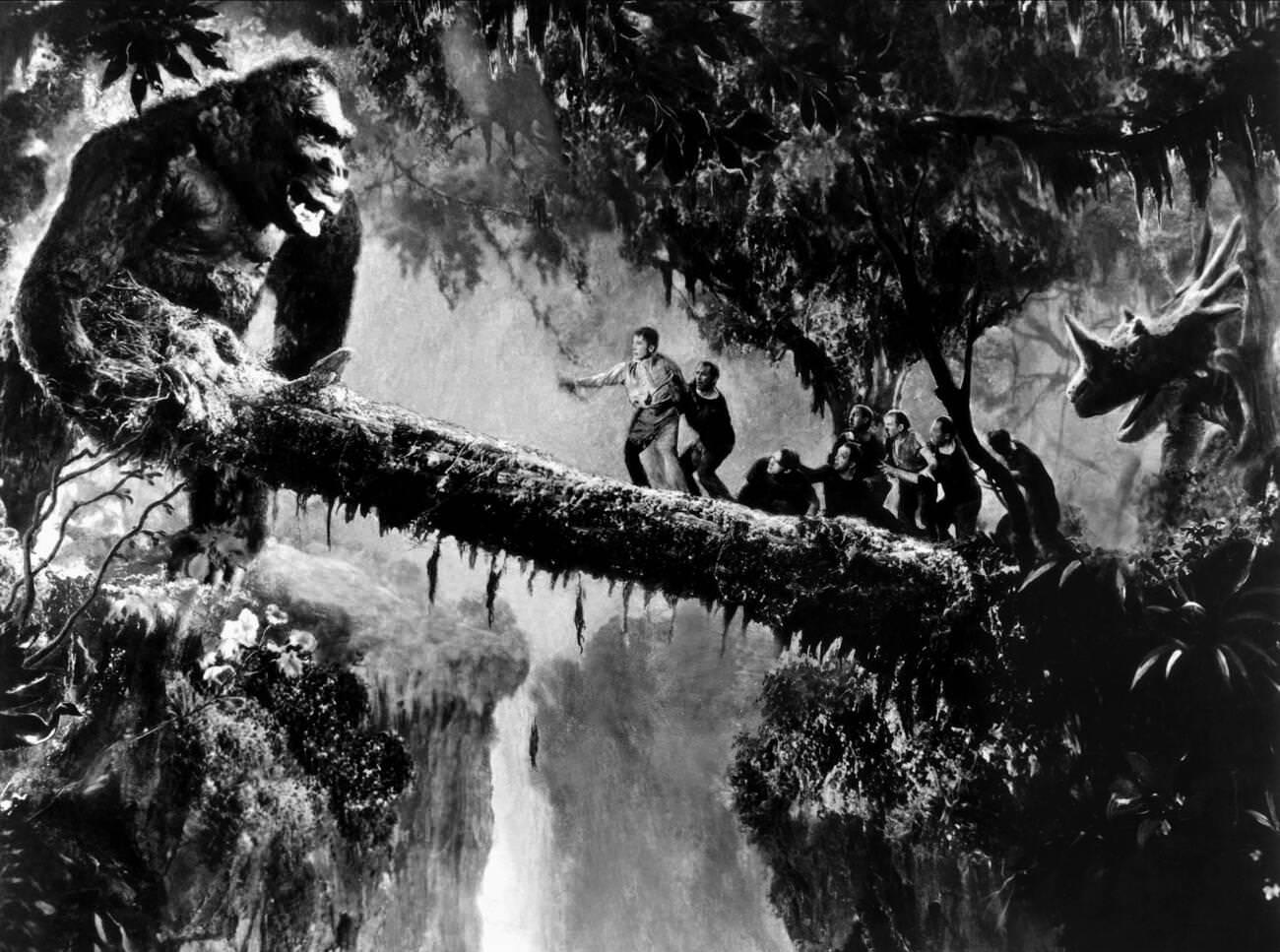Gorilla, People, Dinosaur, King Kong, 1933.