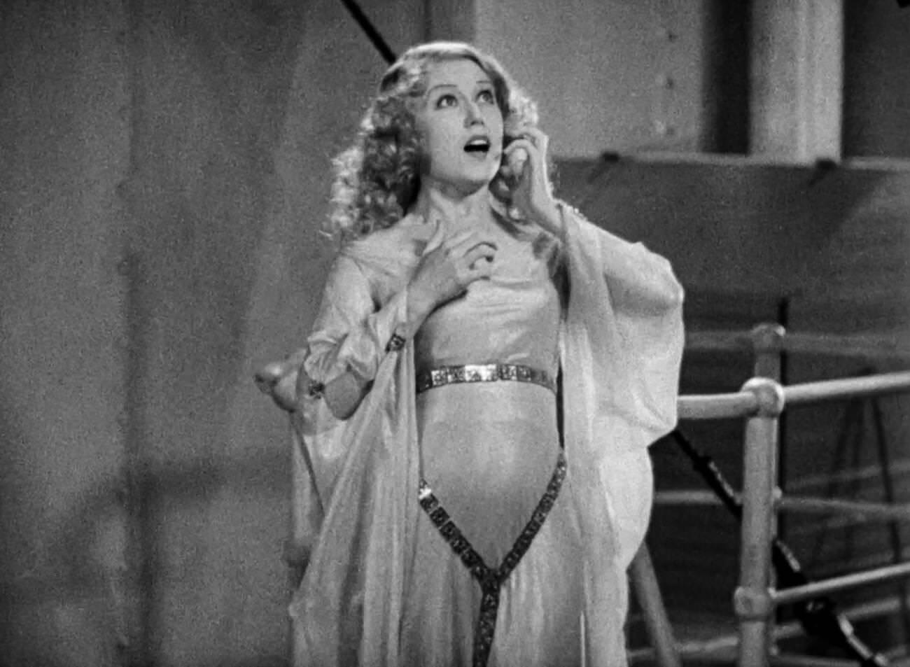 Fay Wray In A Scene From The Film King Kong, 1933.