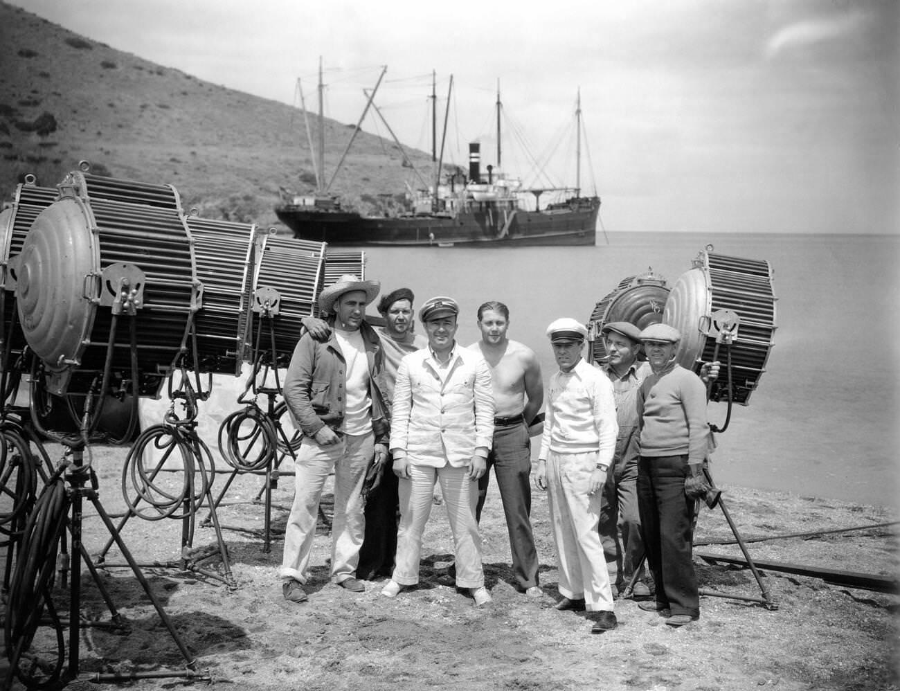 Robert Armstrong As Carl Denham On Set Location Candid For Son Of Kong, 1933.