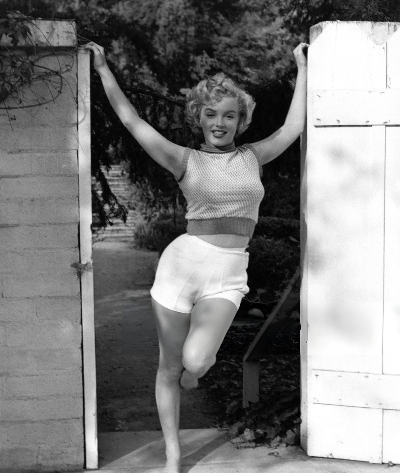 Marilyn Monroe Posing At The Hotel Bel-Air, 1953.