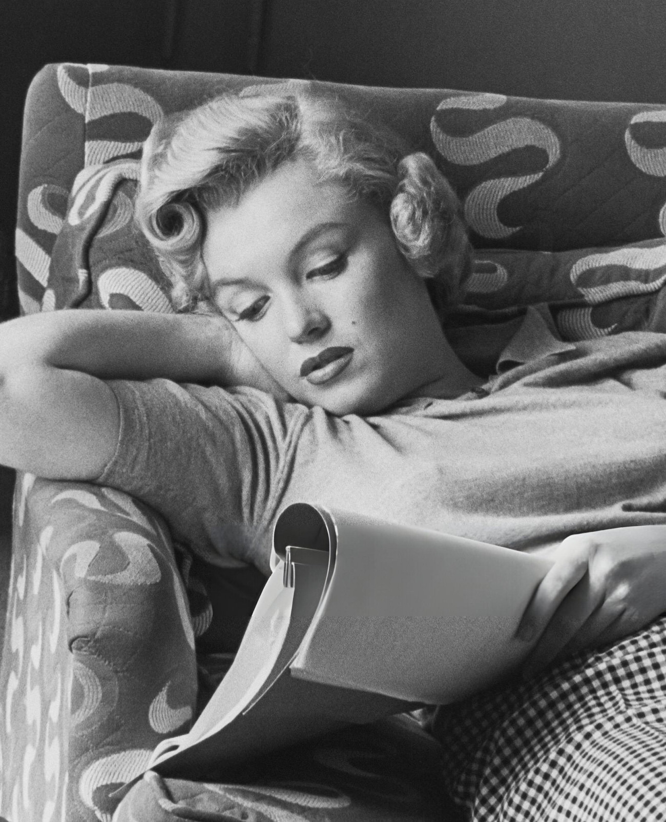 Marilyn Monroe Reading A Script, 1953.