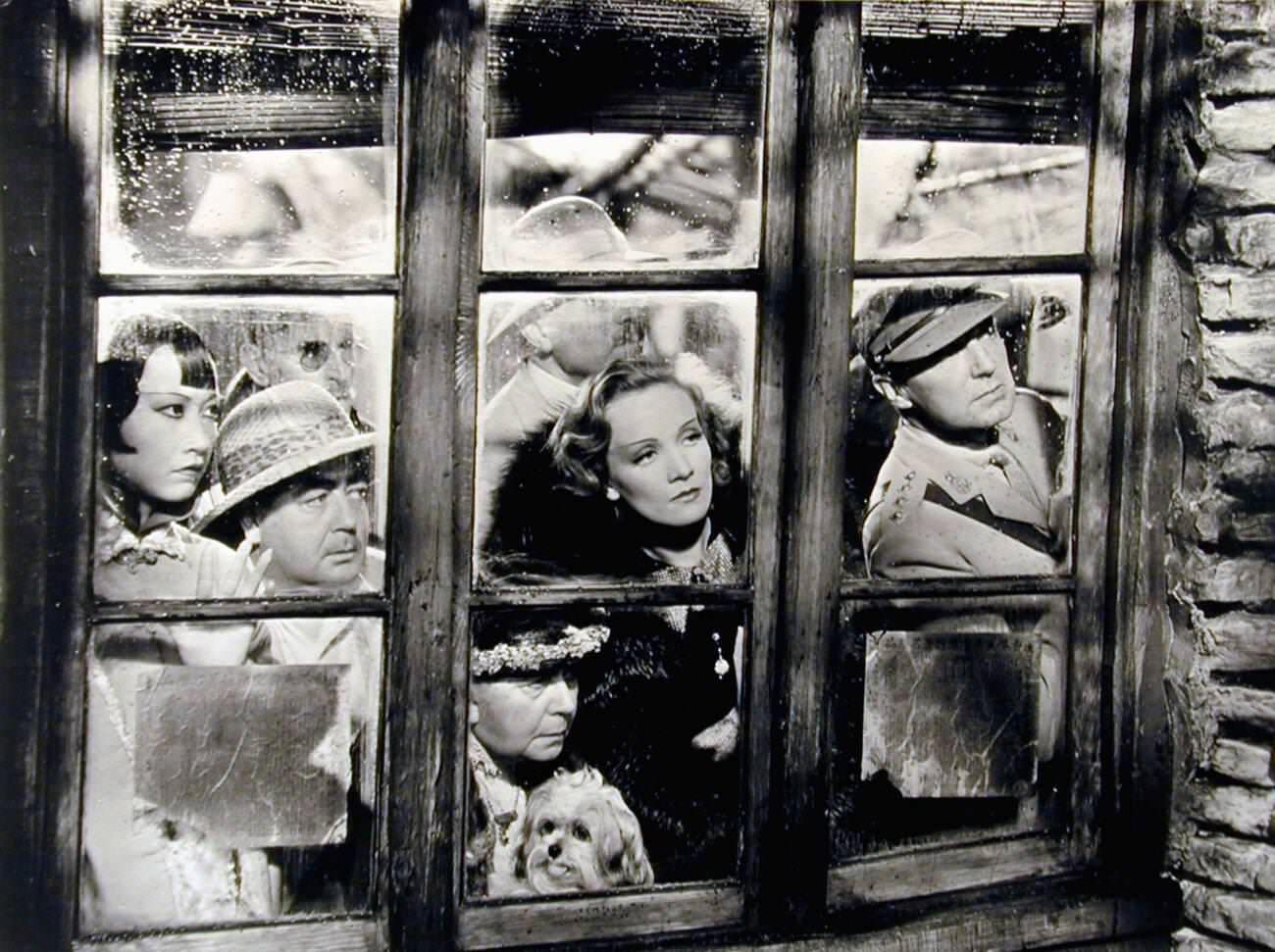 Anna May Wong, Eugene Palette, Louise Closser Hale, Marlene Dietrich, And Clive Brook In ‘Shanghai Express’, 1932.