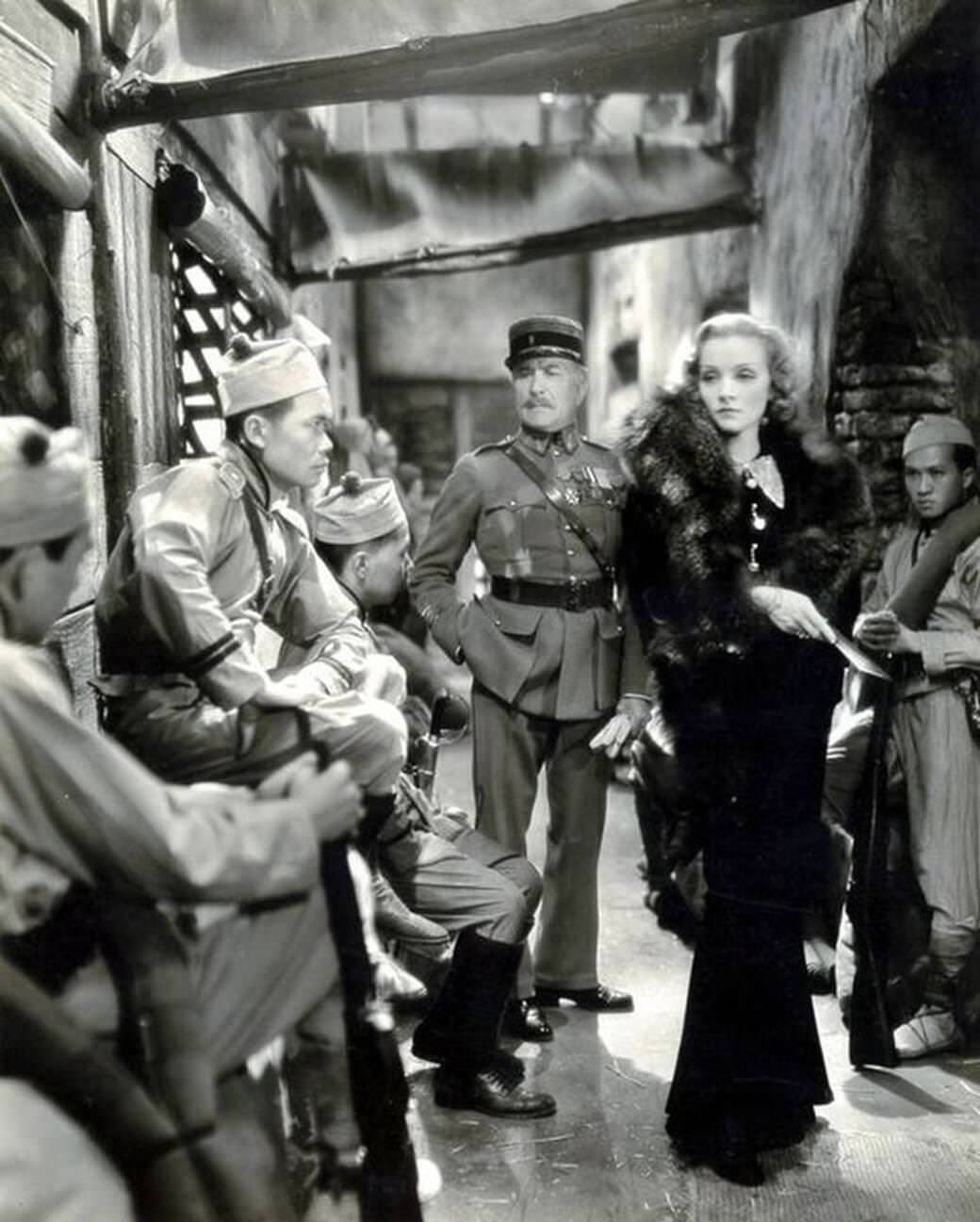 Emile Chautard And Marlene Dietrich In ‘Shanghai Express’, 1932.