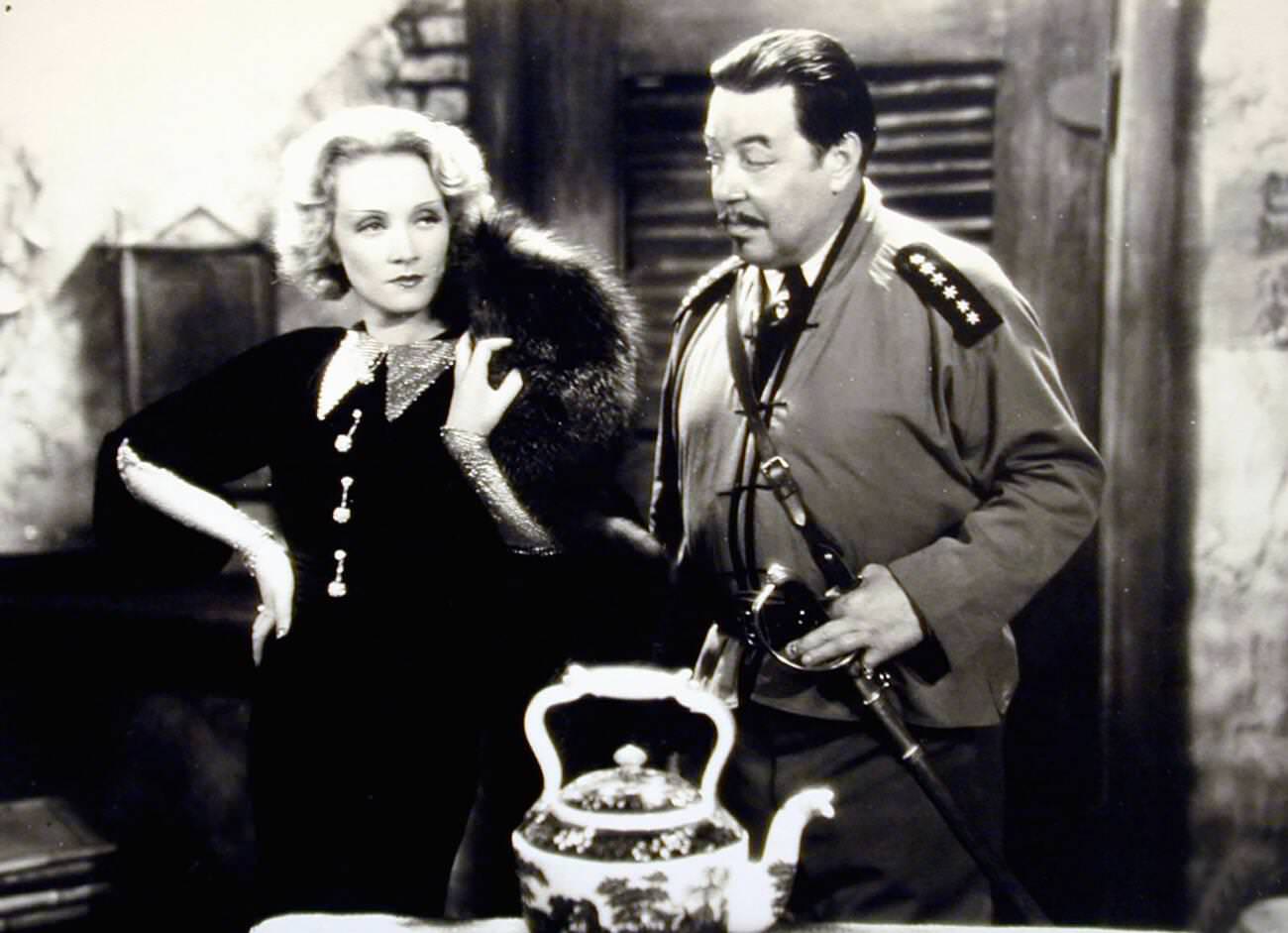 Marlene Dietrich And Warner Oland In ‘Shanghai Express’, 1932.