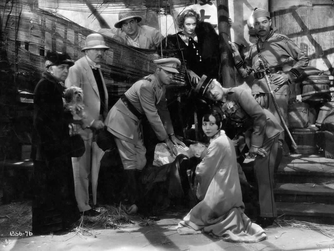 Marlene Dietrich, Anna May Wong, Clive Brook, And Warner Oland In ‘Shanghai Express’, 1932.