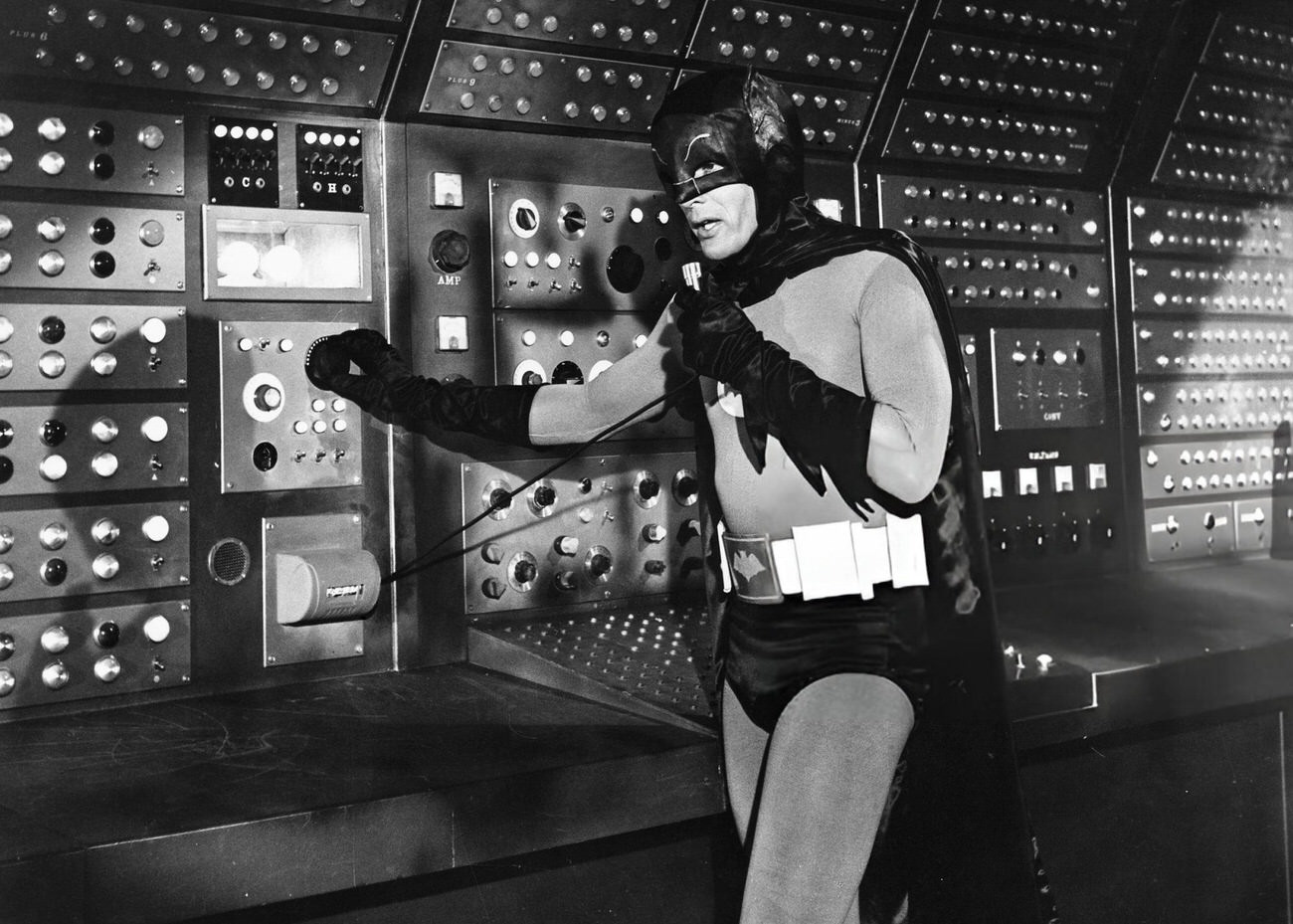 Adam West As Batman In The Original 1966 Television Series Batman.