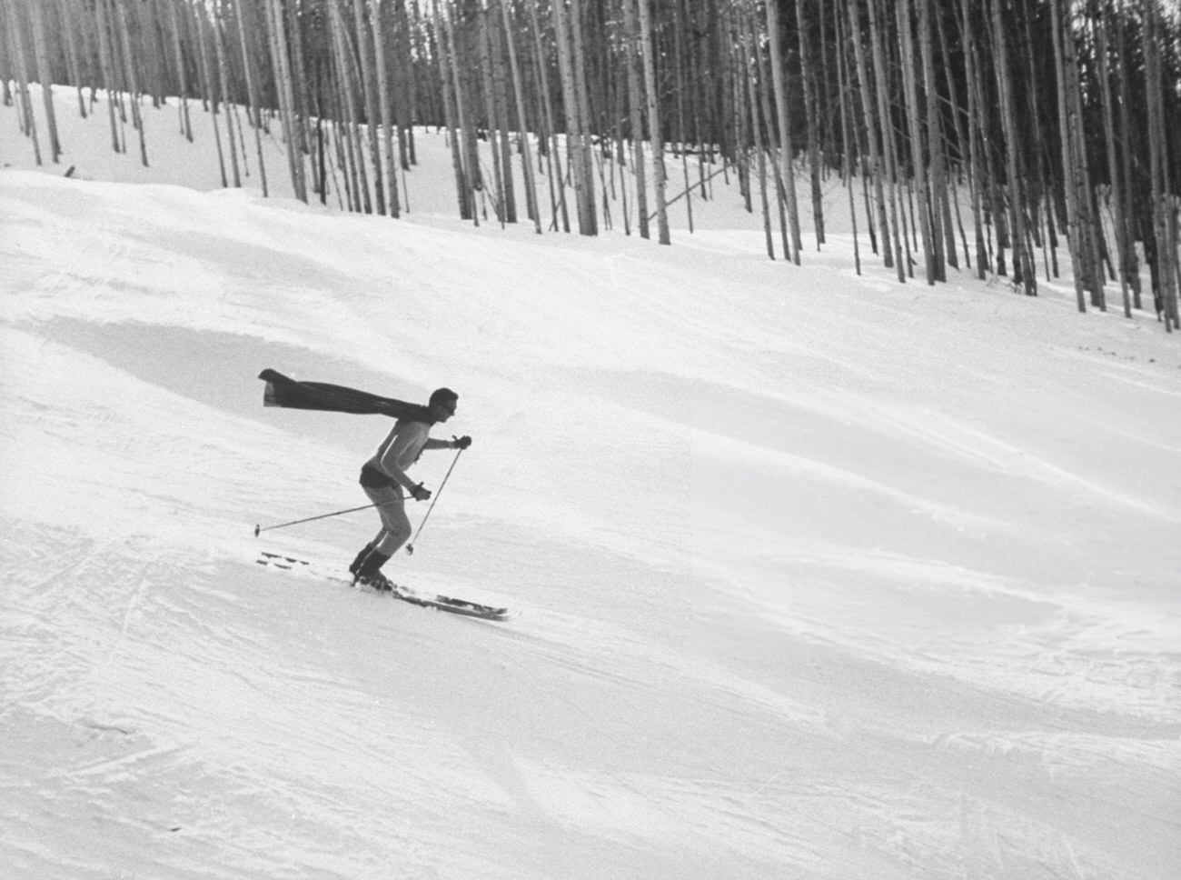 Skiers Costumed As Tv Or Comic Book Characters, 1960S.