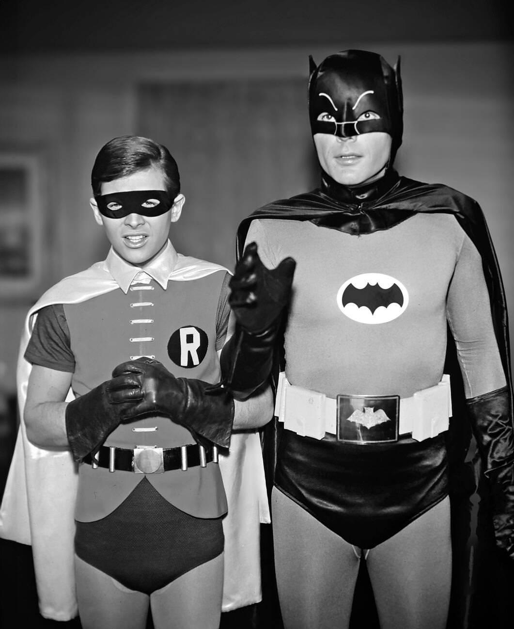 Robin (Burt Ward) And Batman (Adam West), Publicity Still For The Tv Series Of Batman, 1966.