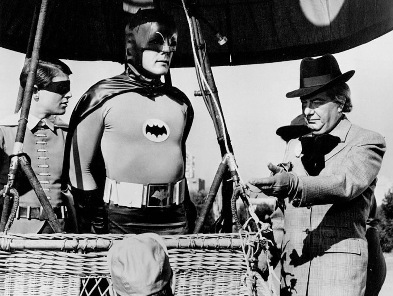 Burt Ward, Adam West, And Maurice Evans, 1966.